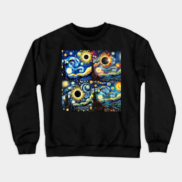 Eclipse Shirt 2024 Eclipse Tshirt Van Gogh Eclipse Shirt April 8 2024 Tee Eclipse 2024 Funny Astronomy Gift Solar Eclipse Crewneck Sweatshirt by HoosierDaddy